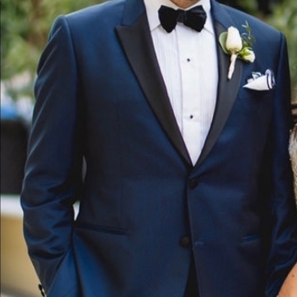 Emporio Armani Blue Dot Dinner Jacket 56LEU/44L US - Picture 5 of 7